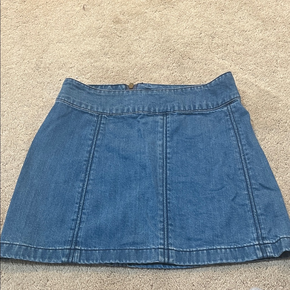 Free People Denim Mini Skirt in Blue